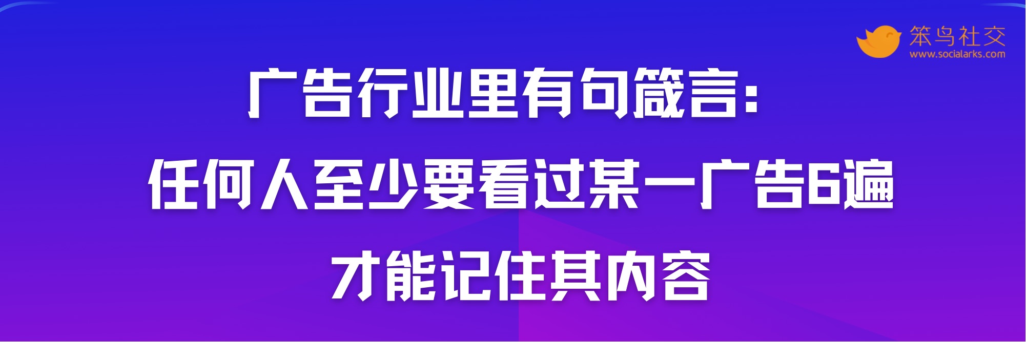 笨鸟社交20条经典启示录——社交营销金句