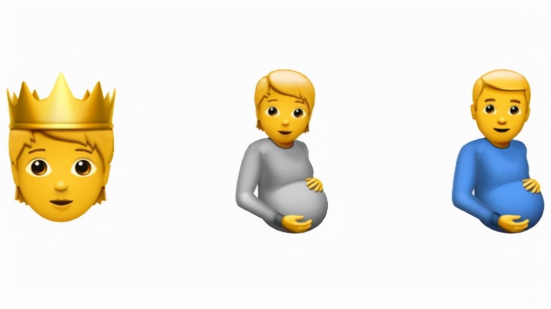 重大更新！苹果iOS新增怀孕的男人表情符号：网友争议剥夺女性的人性