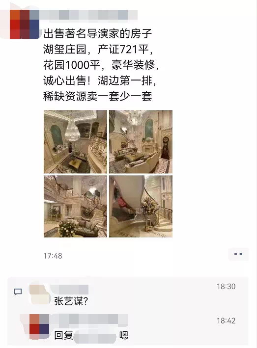 网曝张艺谋急售无锡豪宅！临湖别墅3000万大甩卖，占地1000多平