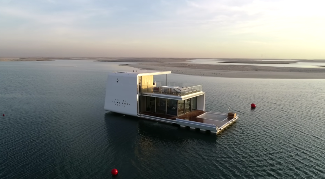 飘在海上的独栋别墅,还带水下观景卧室,我对家的向往越来越大胆
