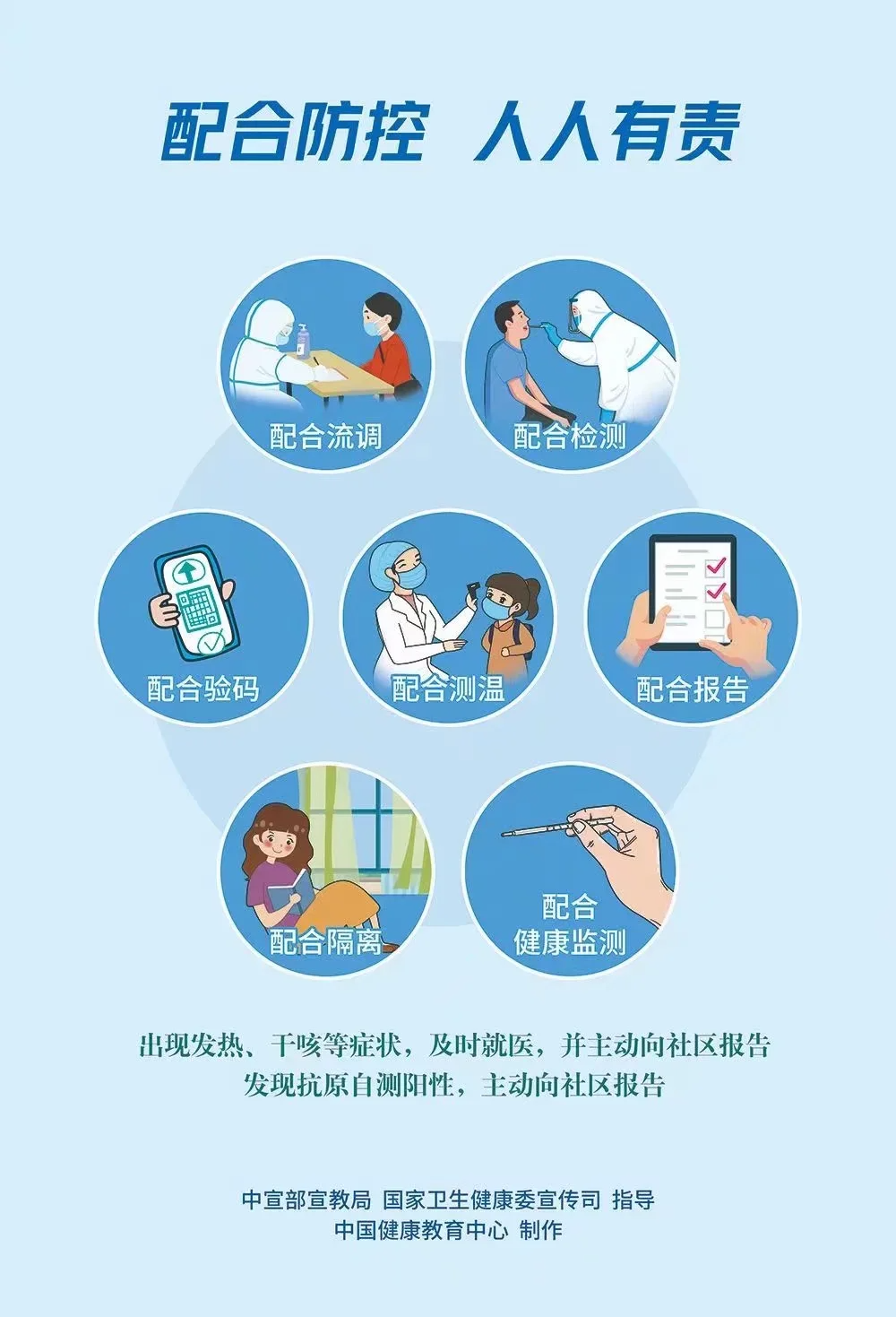 自我防护要加强 利己利人保健康 接种疫苗加防护 防疫效果很显著