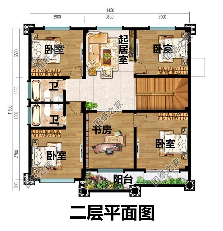 5款带罗马柱的农村别墅，与生俱来的厚重感，非常适合农村自建