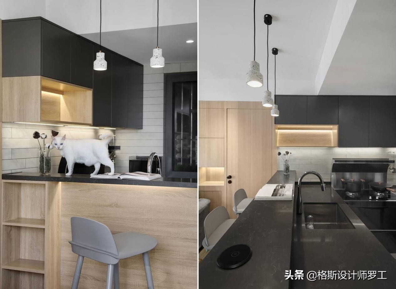 90后夫妻48㎡小家火了，超多收纳空间，卫生间玻璃间隔，好羡慕