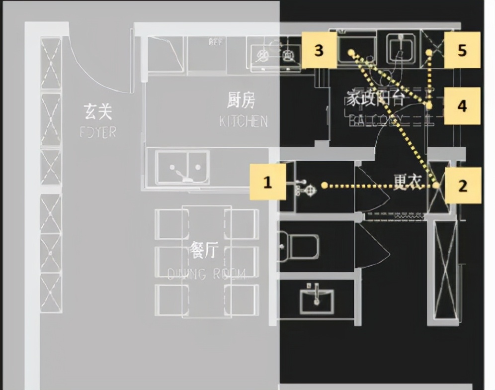 卫生间多种布局：精细化研究