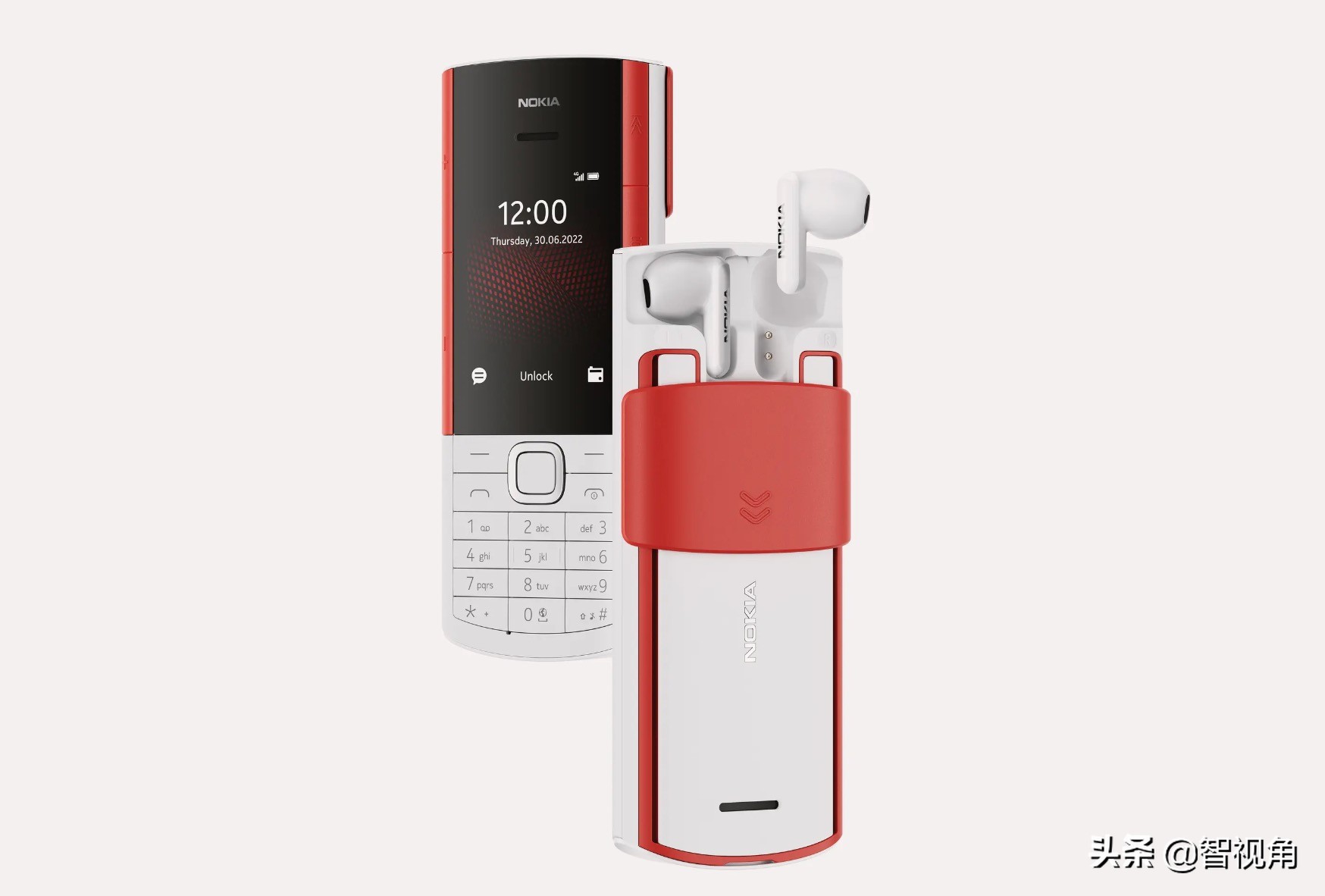 诺基亚推出一款有趣的新功能手机 兼具无线耳机充电盒