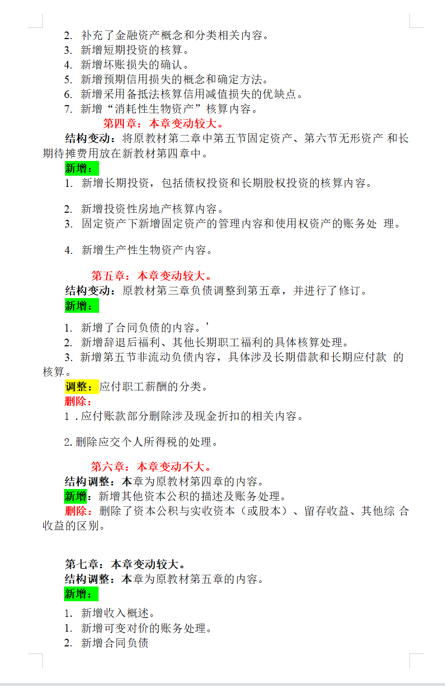 2022初级会计教材大变动！实务变动近40%最新教材变动解析