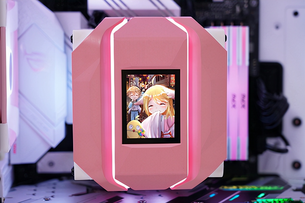 粉萌可爱的狐妖小红娘，R7 5800X配RX6600XT猛男粉主题定制装机