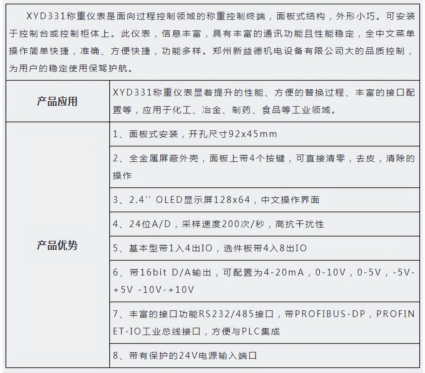 新益德称重XYD331称重显示器获计量器具型式批准证书