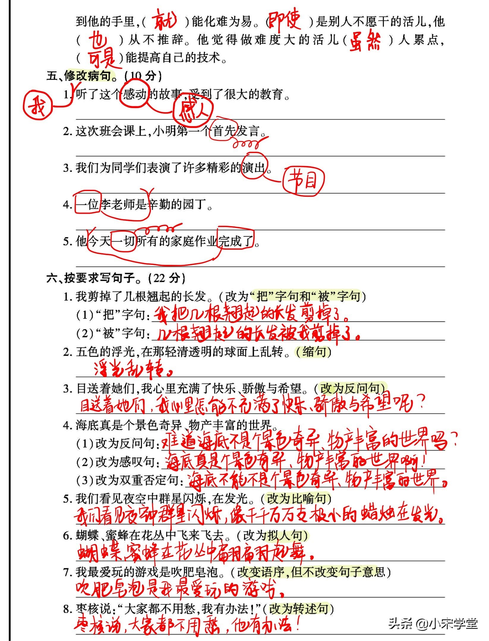 2022更新！三年级下册：字词句+课外阅读专练突破卷，考试不丢分