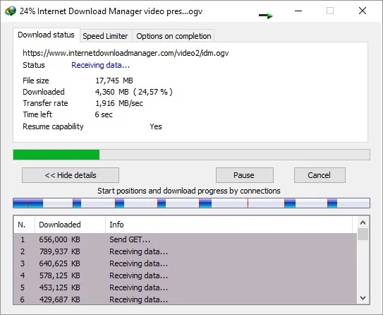 推荐个Windows上非常好用的下载软件——IDM，全称InternetDow