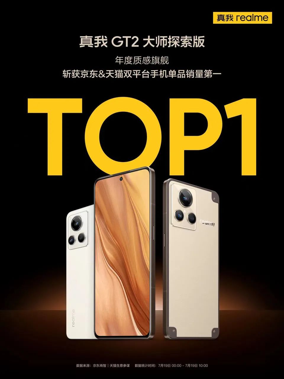 真我GT2大师探索版首销战报出炉，斩获单品销量冠军