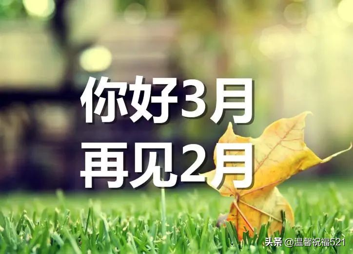 2月再见，3月你好动态风景图片带字