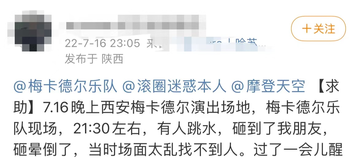 音乐节发生“人砸人”意外！乐迷被跳水者砸晕，伤情严重仍在ICU