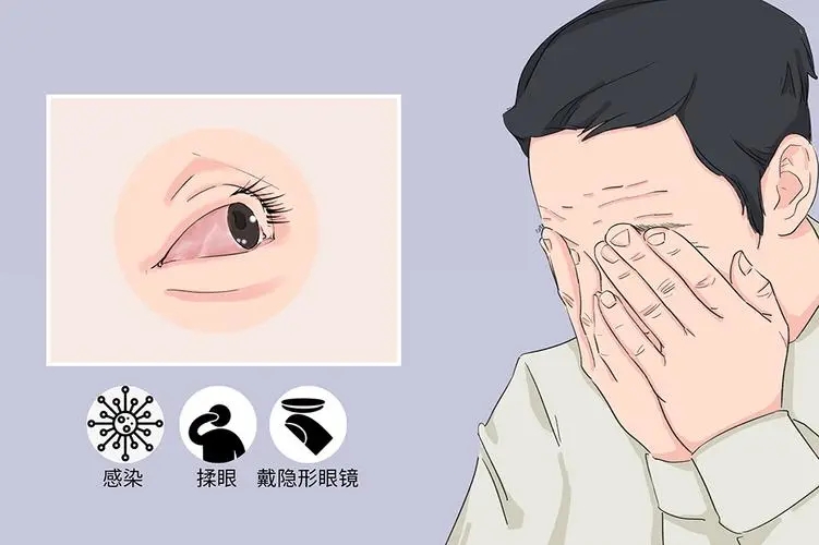 戴隐形眼镜眼球变白？感染性角膜炎怎么辨别