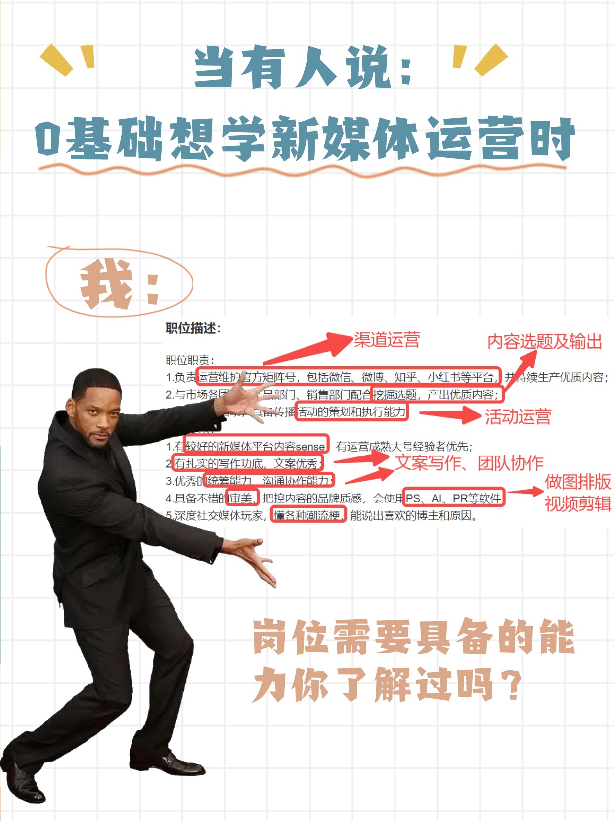 0基础想学新媒体运营，该怎么学？我想说：