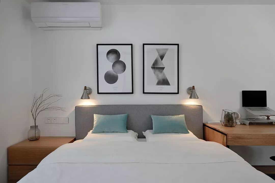 67平的简约风小户型，阳台也在卧室内，布局紧凑又合理