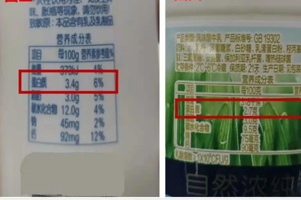 全国4款放心酸奶，经过鉴定，生牛乳最高的可达90%，有你家乡吗？