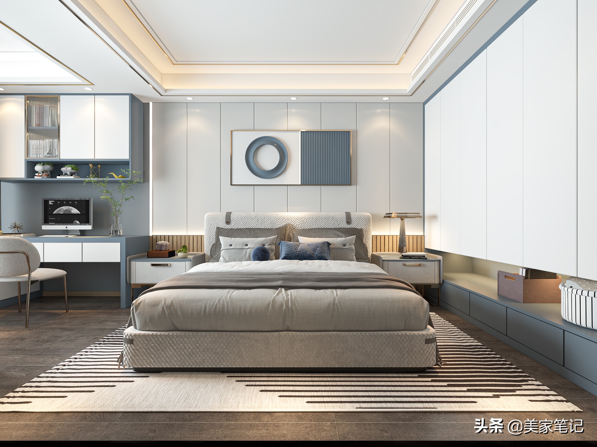 140㎡坚持装新中式，搭配轻奢调，古典与现代结合，高雅又大气