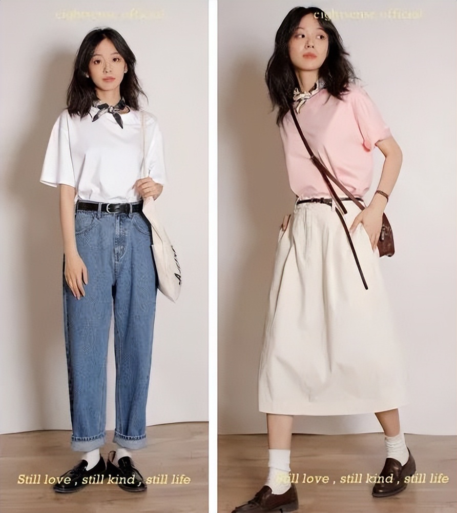 张子枫倪妮白百何这样穿T恤太好看了！|25款高颜值平价T恤get