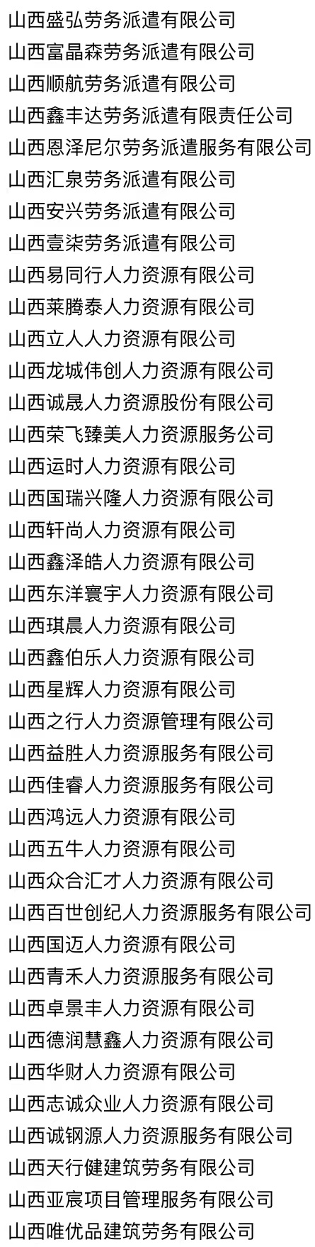 限期整改29户，太原劳务派遣机构年审通报