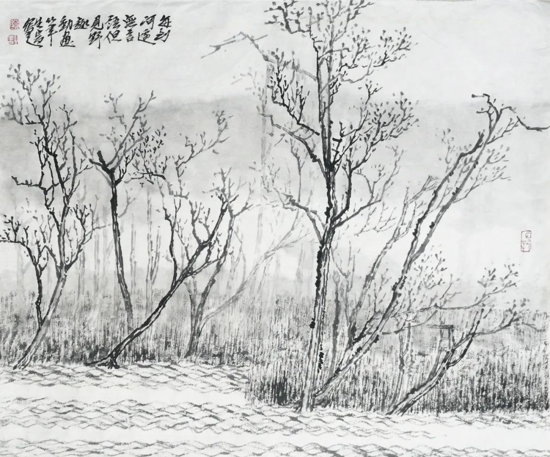 陈生书：古黄河风光带杂树林写生小记