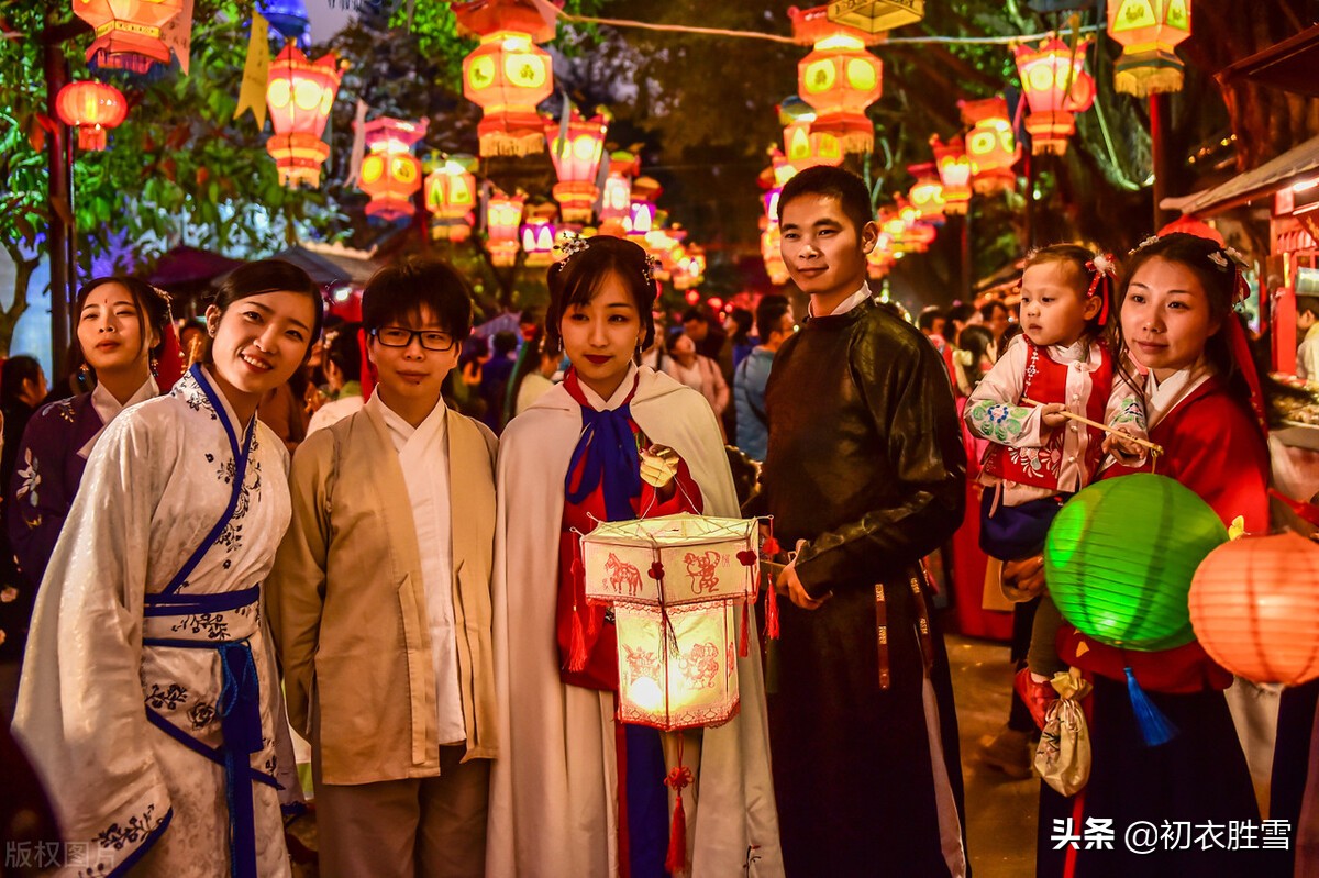 秉烛夜游诗七首，溯源烛火和元宵灯火的来历