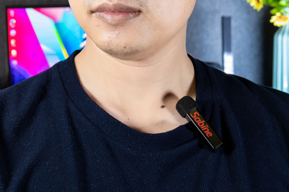 录音清晰降噪明显，提升创作质量，体验塞宾领夹麦克风