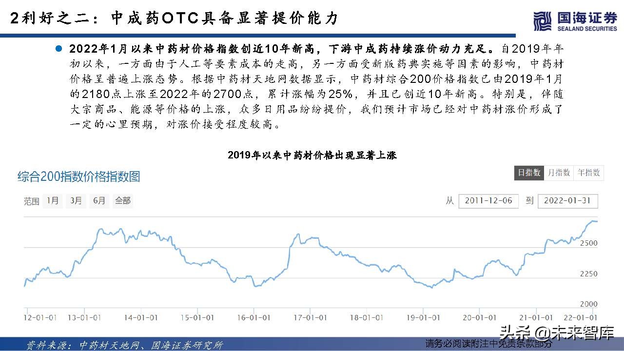 中药OTC行业深度报告：中成药OTC稳步迈入黄金时代