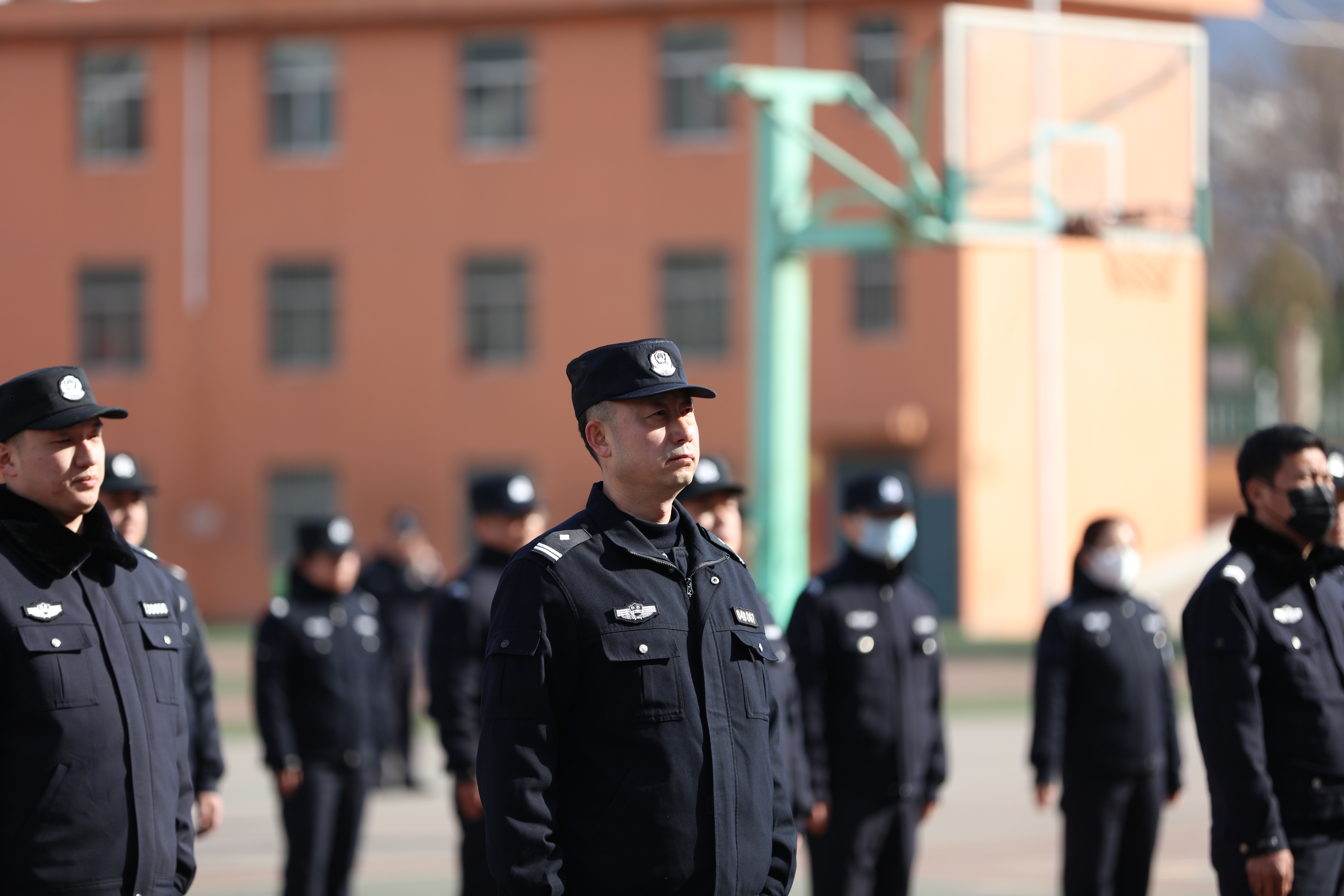 府谷县公安局组织开展春训练兵活动