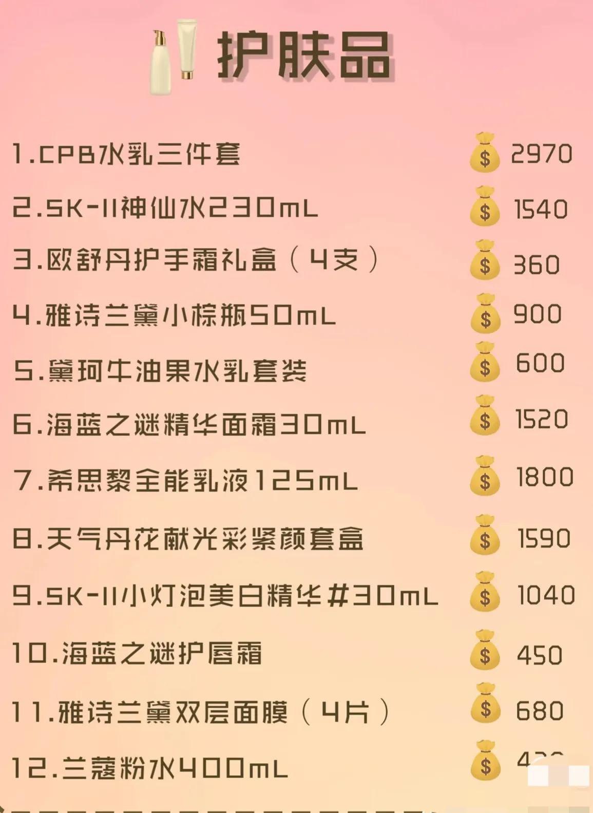 女孩子想要的礼物清单（女生必备礼物）