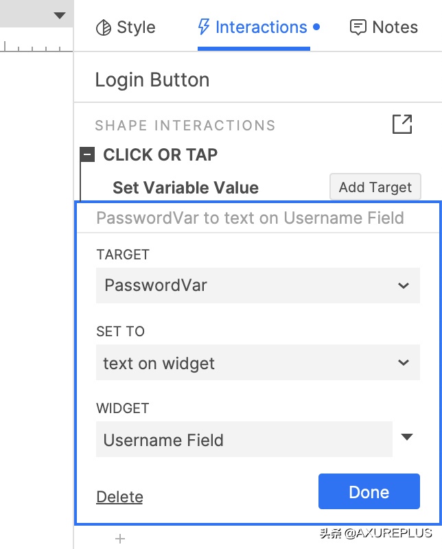 Axure高级交互：变量