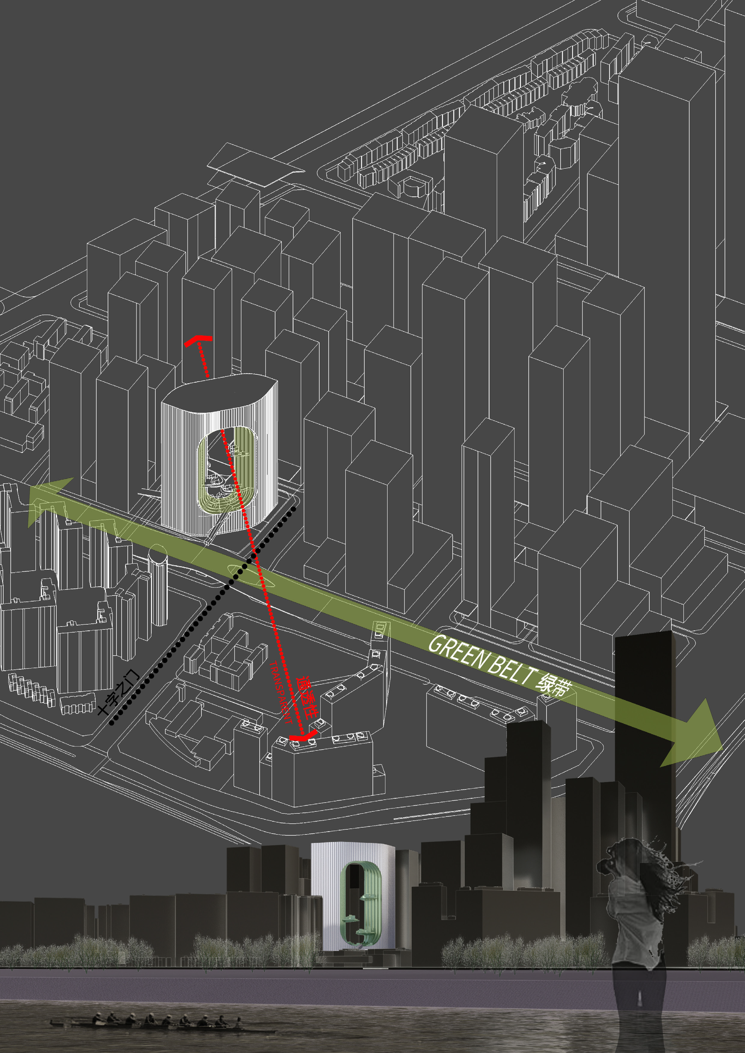 OPPO总部建筑设计竞赛方案：超级窗口“O”