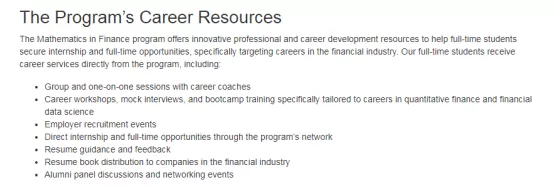 干货丨神级项目NYU金融数学硕士申请解析！2.8截止