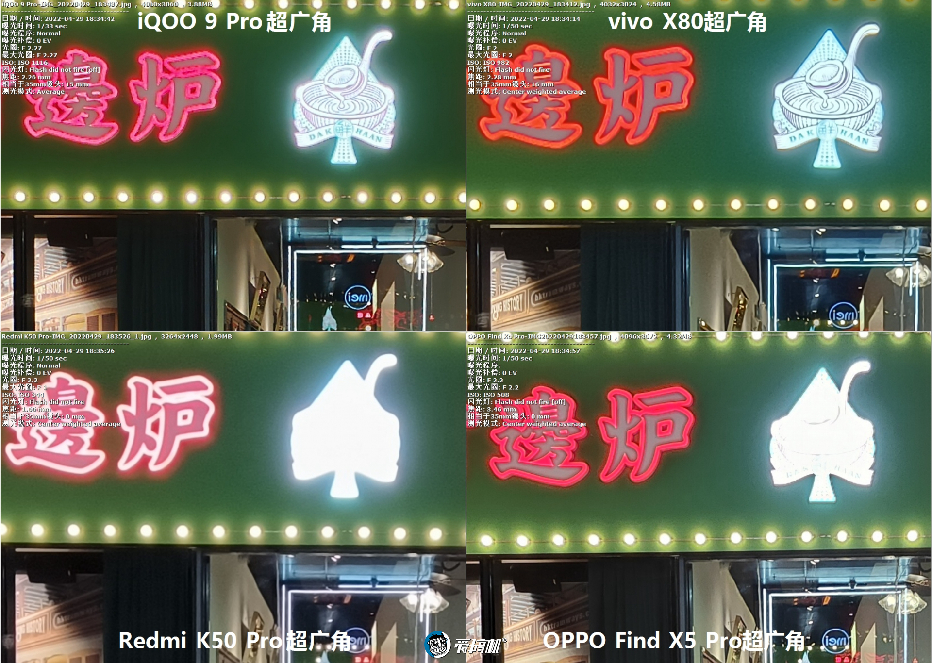 发哥翻身，vivo X80、K50 Pro、Find X5 Pro、iQOO 9 Pro拍照对比