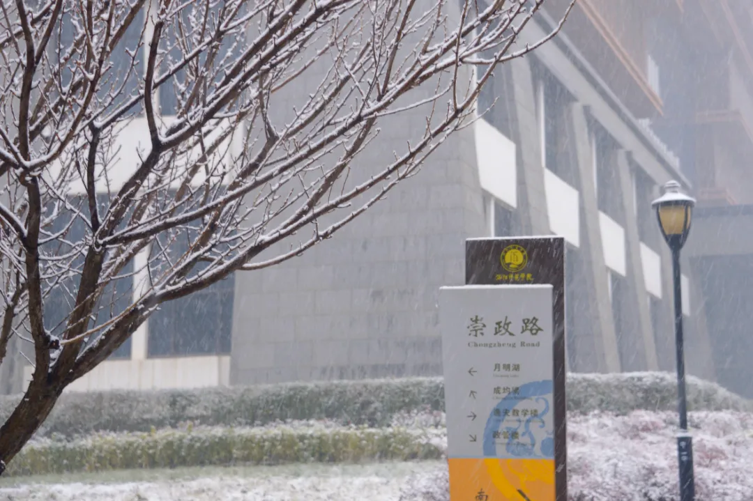 与你一起邂逅洛师初雪