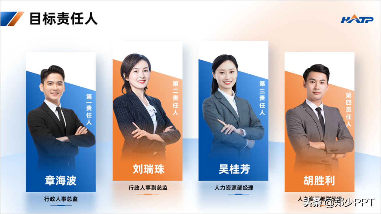 保姆教程,这一页人物介绍ppt,一口气"肝"了10个排版