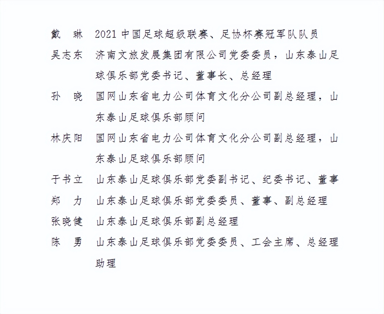 共祝前山东泰山队功(荣耀！山东省人民政府表扬泰山队及23名个人，郝伟及15名球员在列)