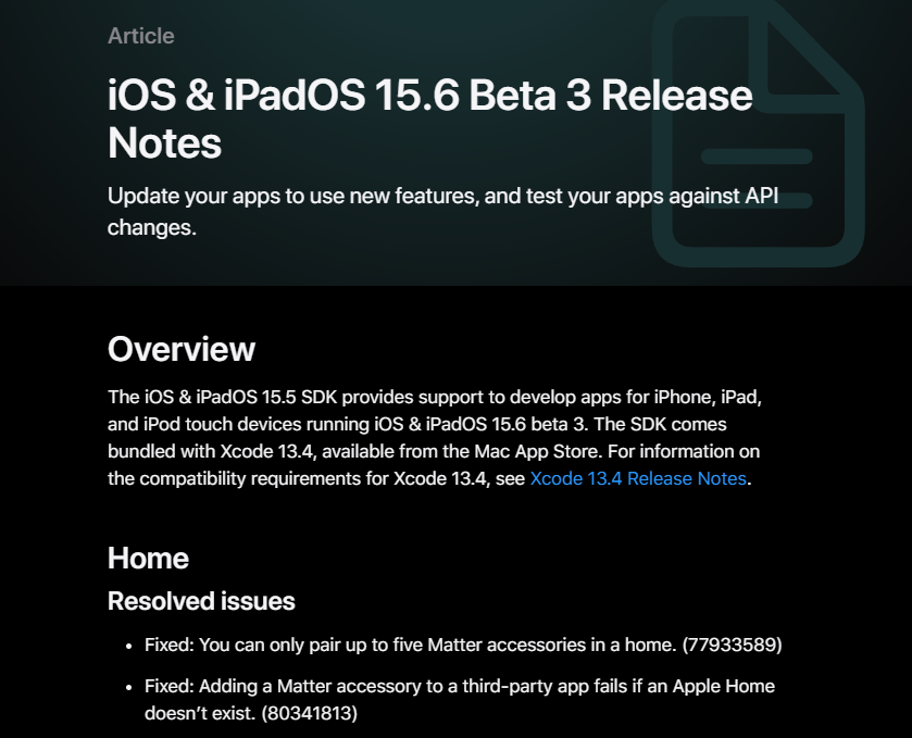 iOS15.6 Beta3 测试版推出，修复了两个问题，正式版即将到来