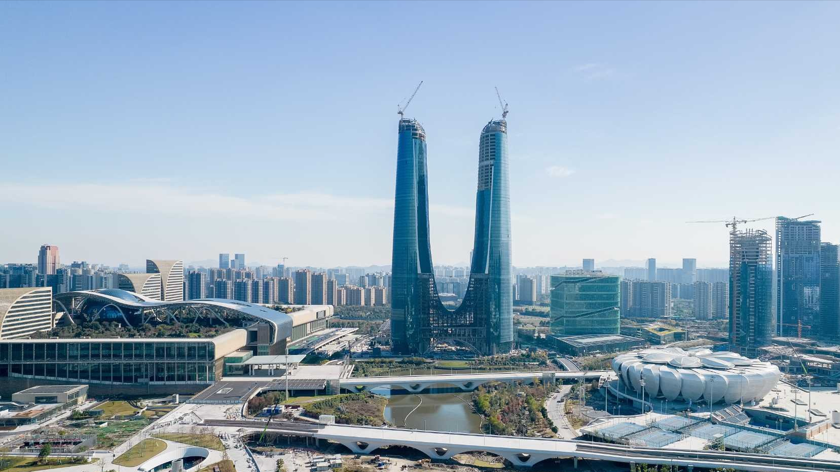 2021年中国百强城市排行榜第五名——杭州,未来十大超高地标建筑
