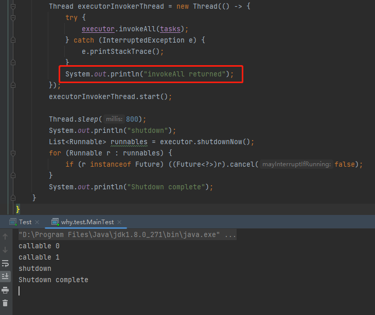 看起来是线程池的BUG，但是我认为是源码设计不合理