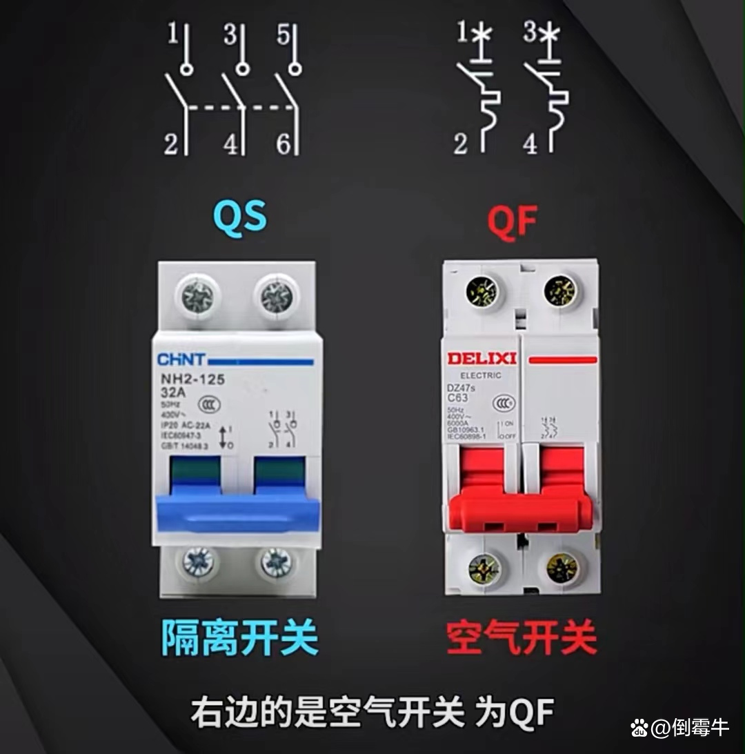 如何區分空開和隔離開關？