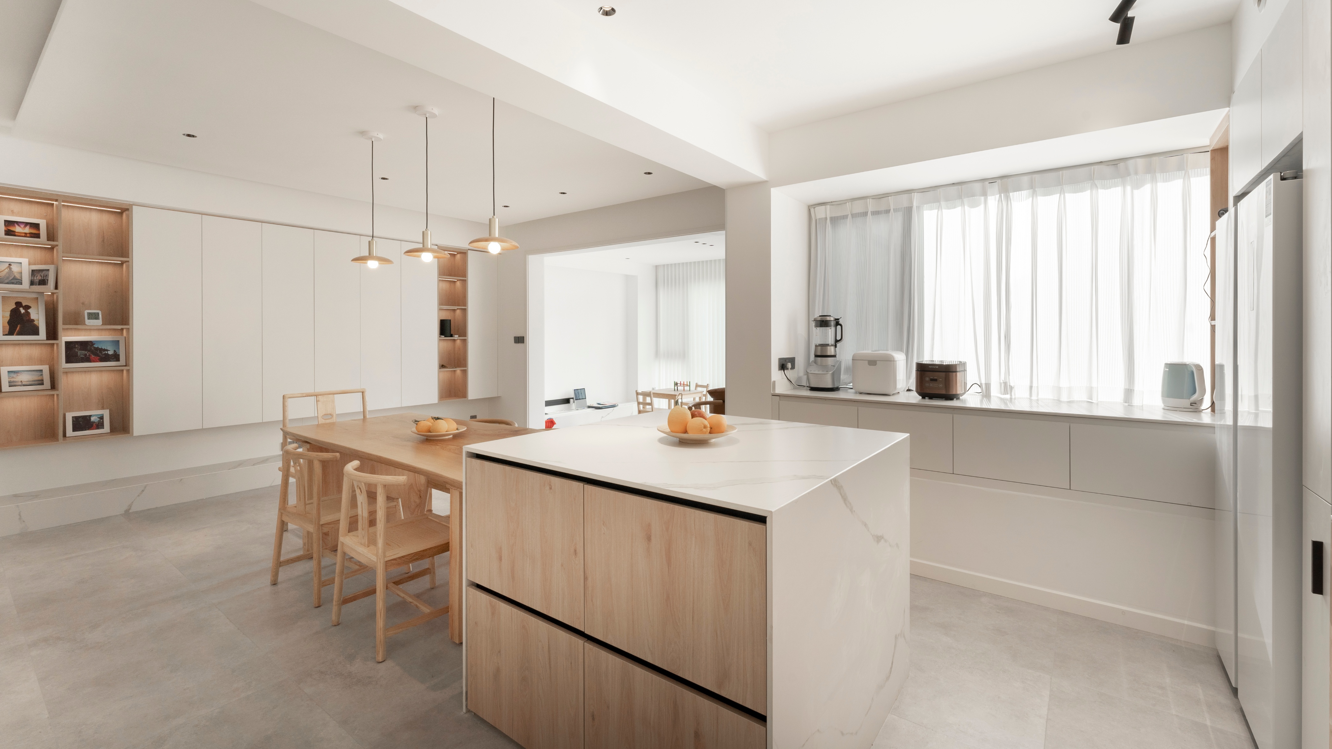 洗烘一体+超薄冰箱，完美打造开放式厨房，空间扩大1倍