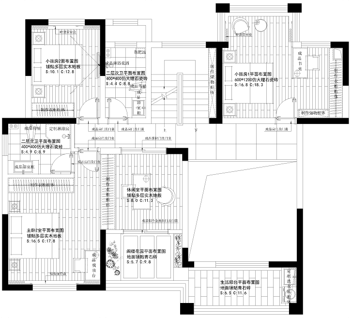 兒童房室內設計千思案例 | 266㎡歐式輕奢：開放式餐廚設計，浪漫典雅