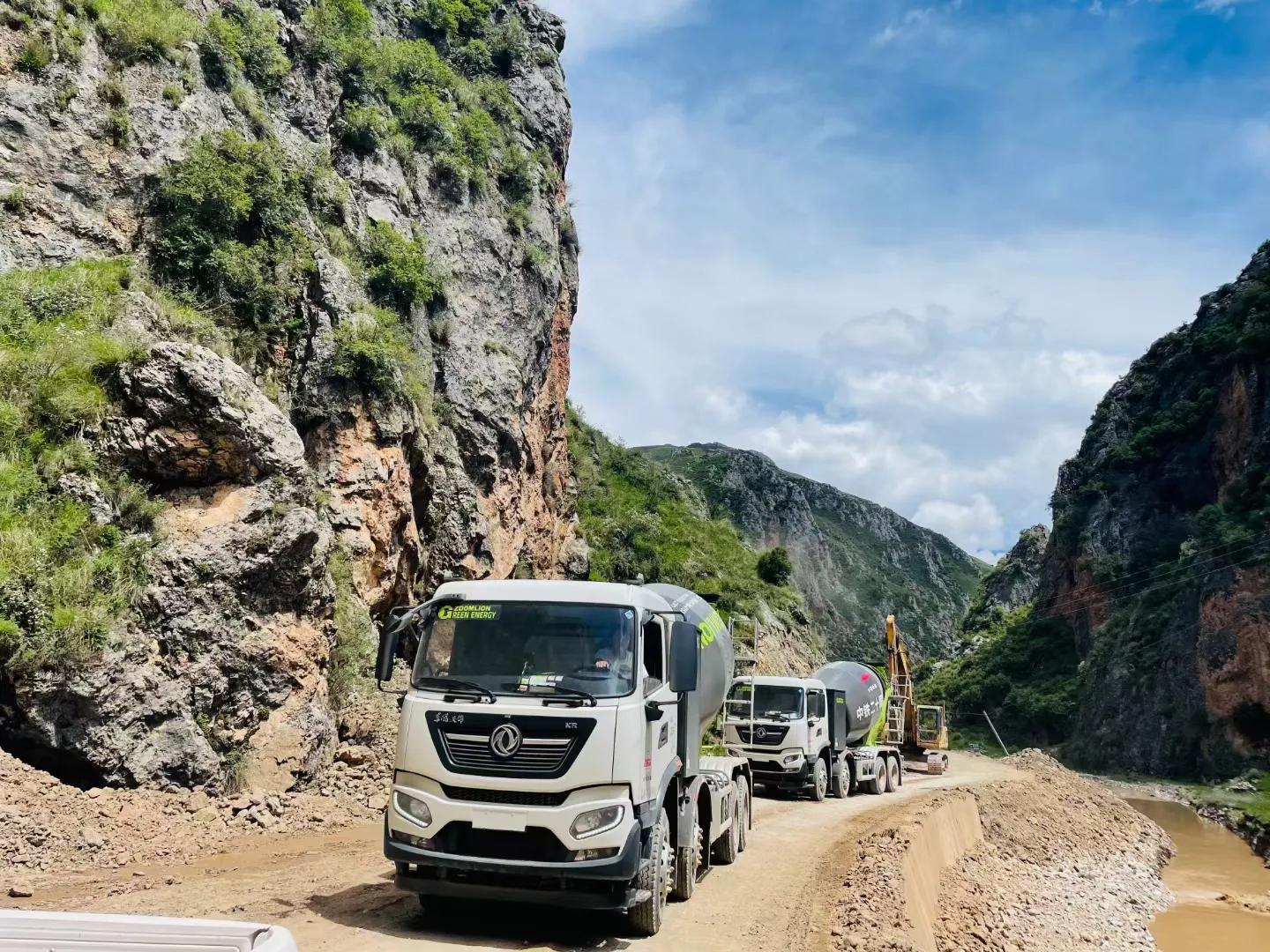 雪域高原添新绿，中联重科纯电动搅拌车批量奔赴“世纪工程”