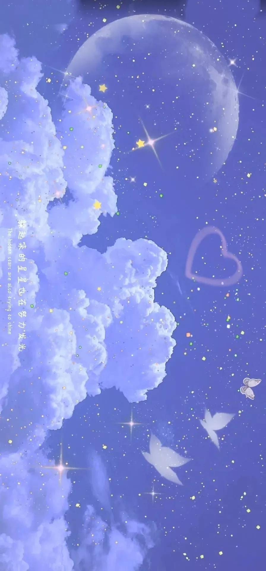 你是我的星辰大海～星空,月亮系列壁纸,背景图