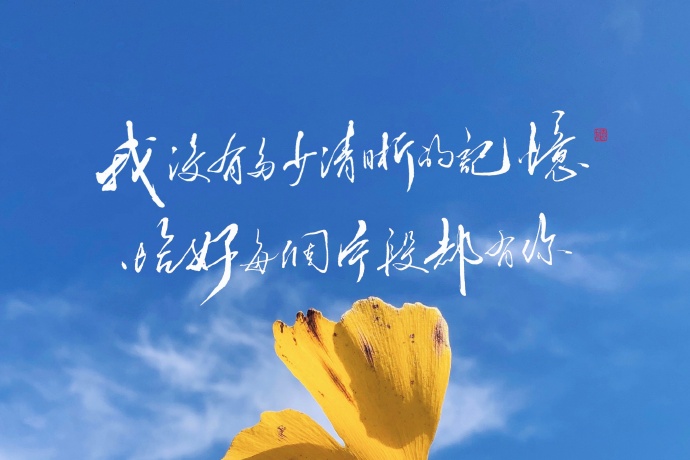 一切小美好,正井然有序的发生着