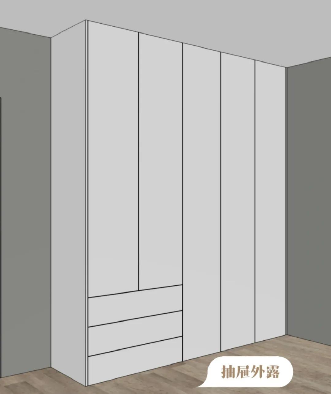 6种衣柜柜门的款式