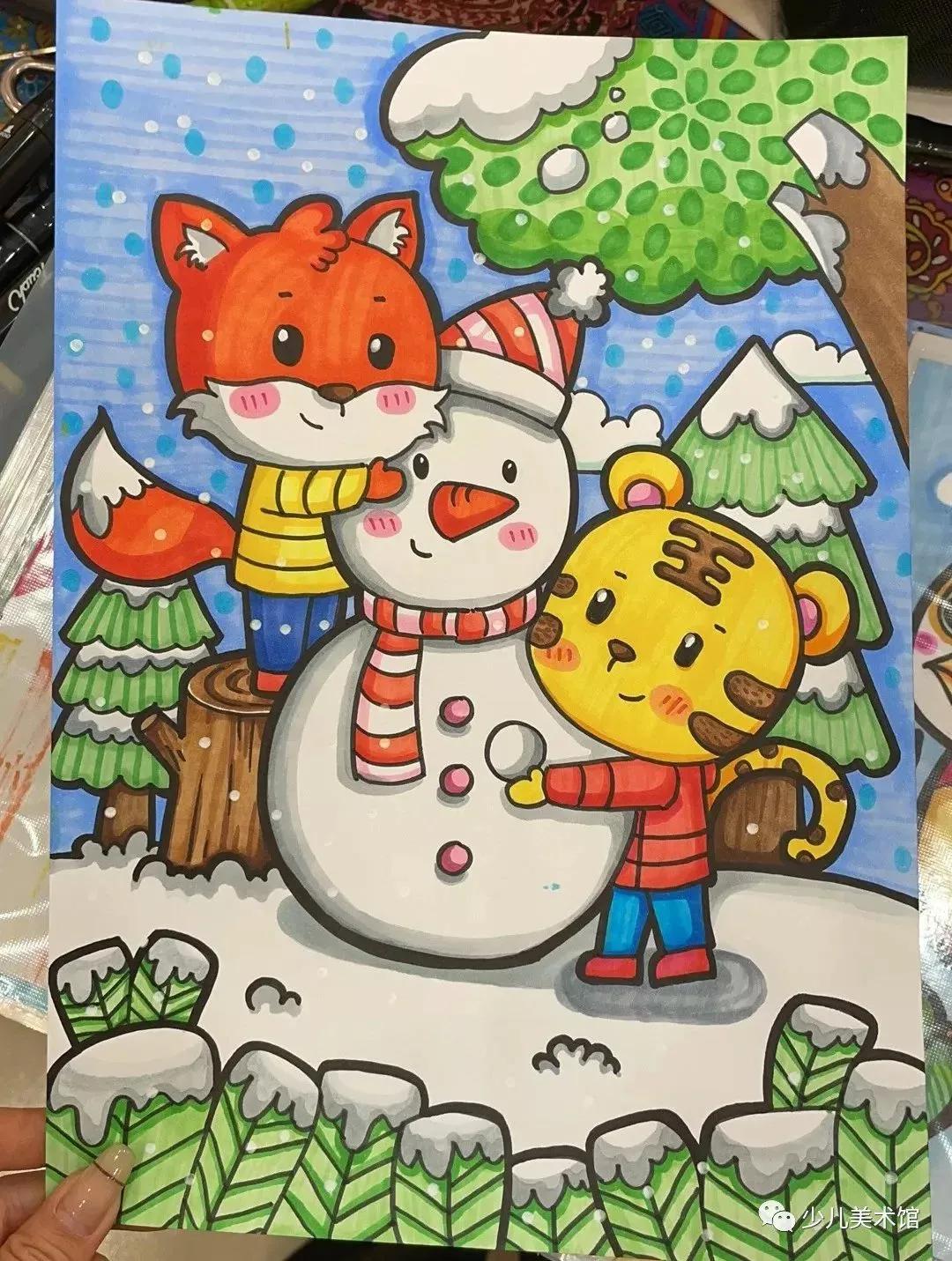 创意美术—太美了！超好看的40幅创意儿童画，张张精品，经典收藏