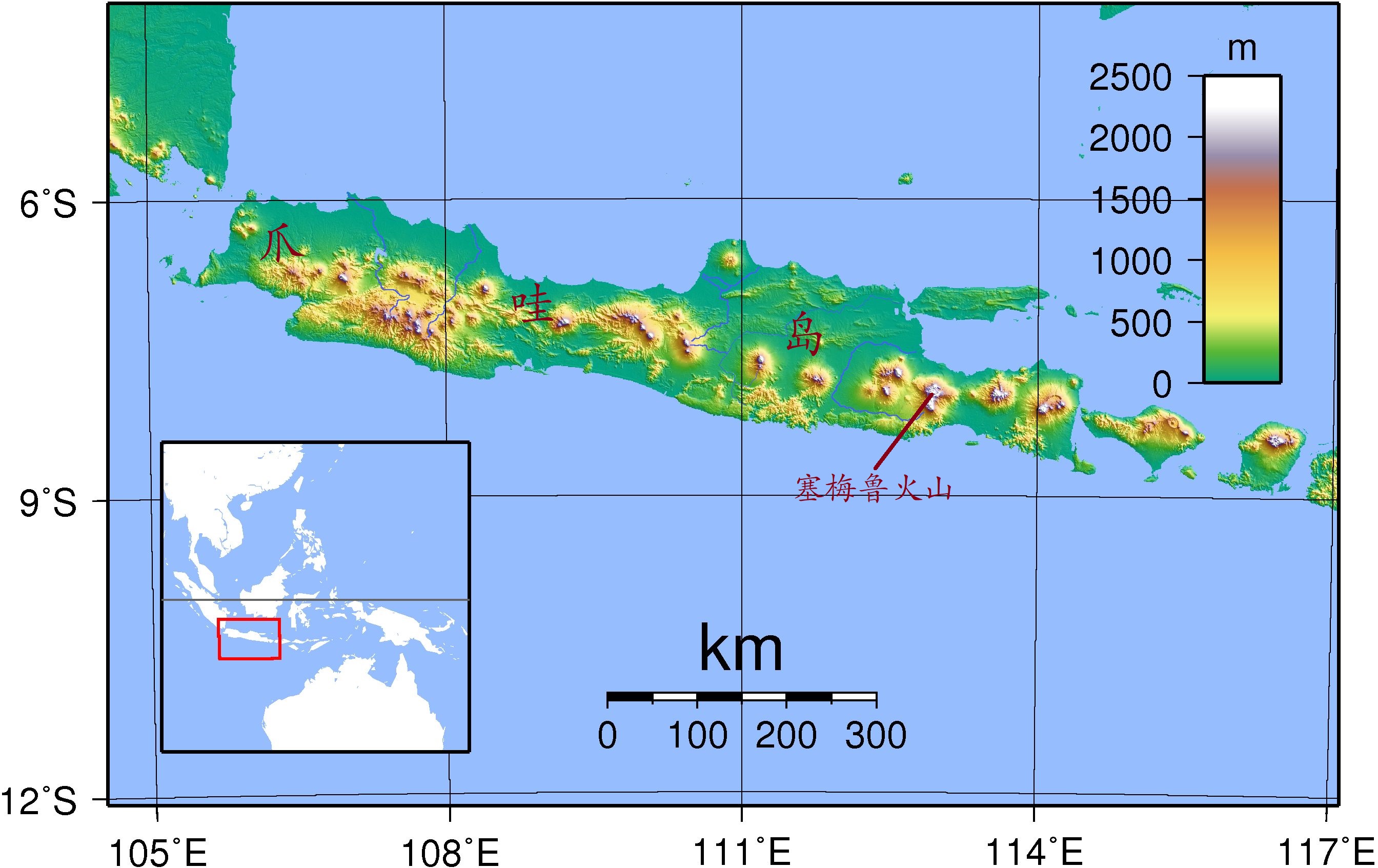 印尼塞梅鲁火山在哪 