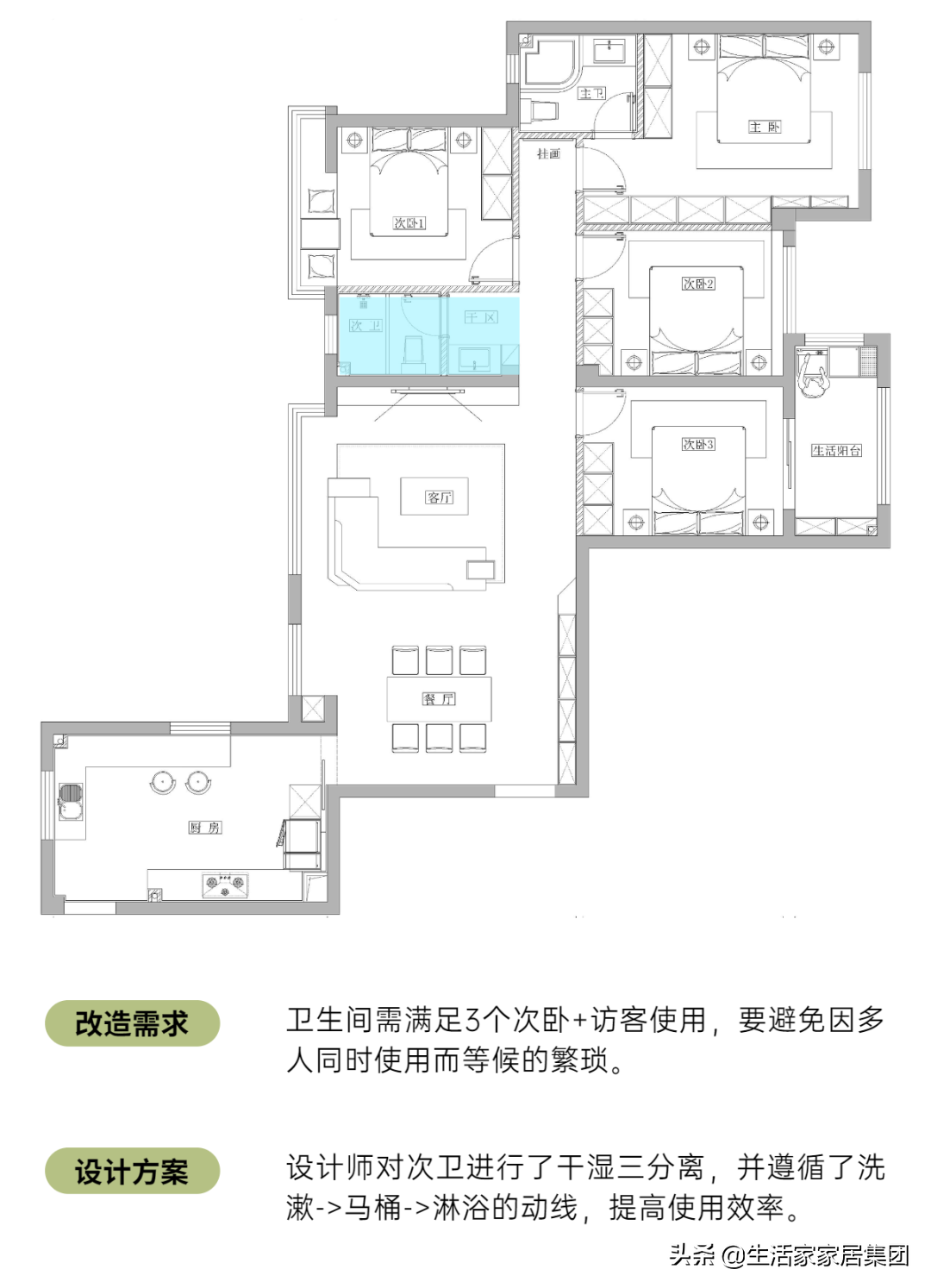 实景案例：135㎡现代简约家，全屋空无一物，其实暗藏实用设计